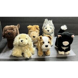 American Girl Pet Dogs/cat Set Of 6 Lot